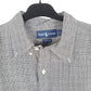 Mens Grey Ralph Lauren Houndstooth Long Sleeve Shirt