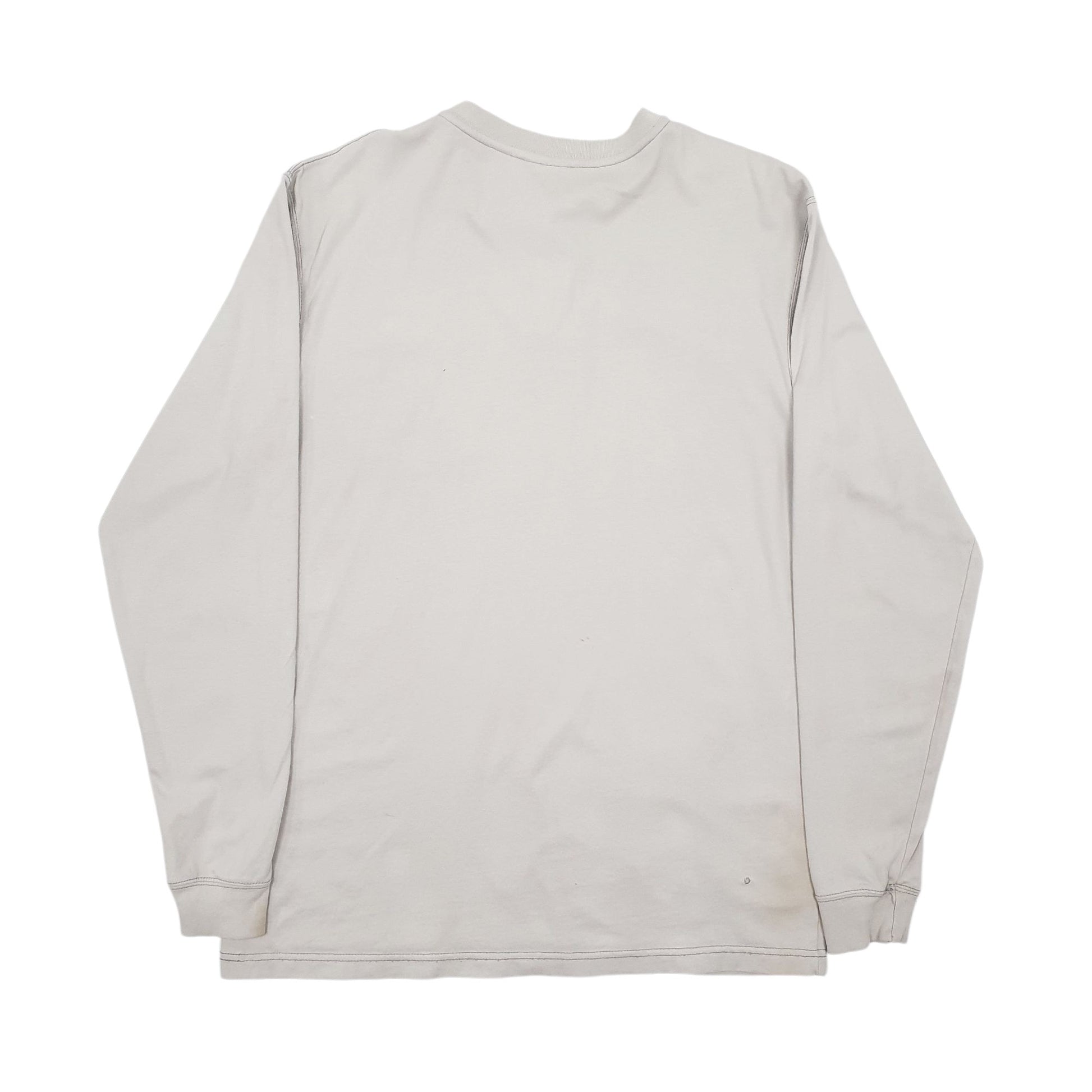 Mens Grey Carhartt Vintage FR Henley Long Sleeve T Shirt