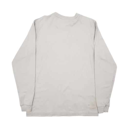 Mens Grey Carhartt Vintage FR Henley Long Sleeve T Shirt