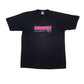 Mens Black Jerzees Single Stitch Vintage 90s Short Sleeve T Shirt