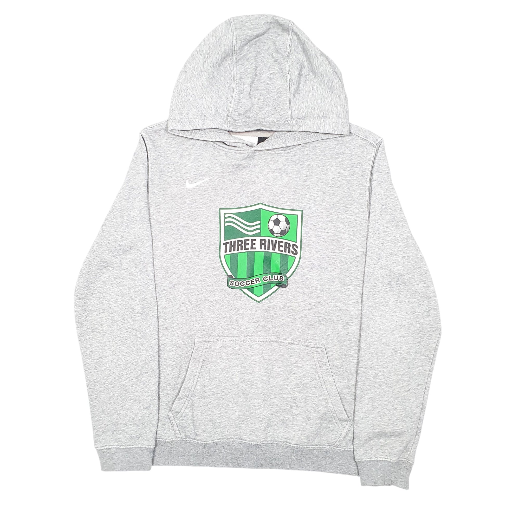 Womens Grey Nike Three Rivers Soccer Club Hoodie Jumper