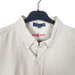 Mens Beige Ralph Lauren Oxford Heavy Overshirt Long Sleeve Shirt