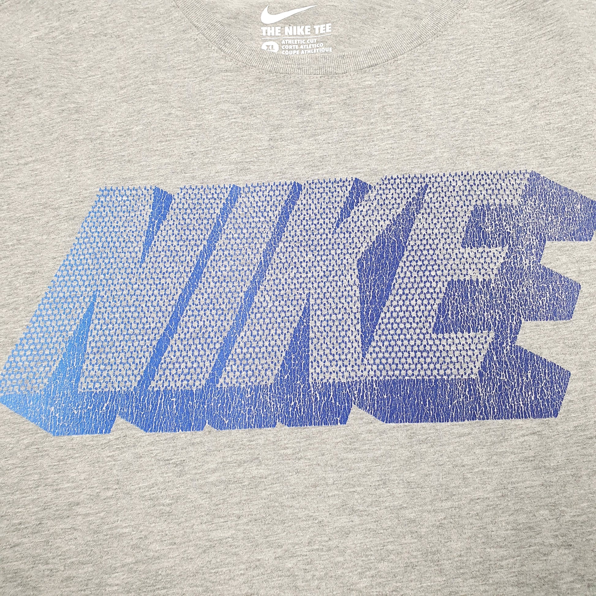 Mens Grey Nike Spellout Short Sleeve T Shirt