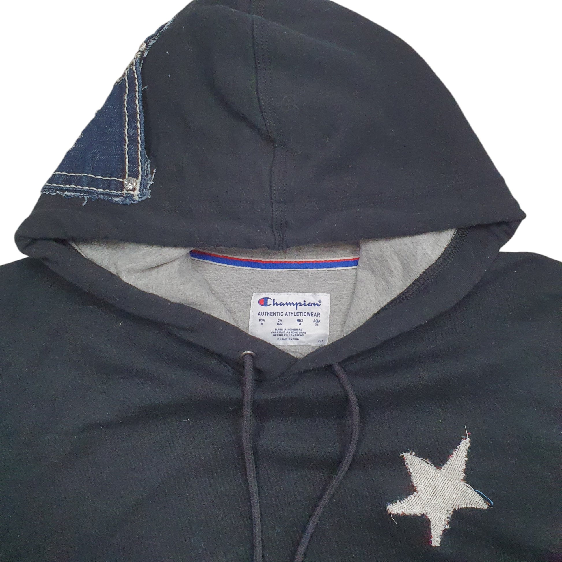 Mens Black Champion  Hoodie Jumper