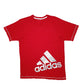Mens Red Adidas  Short Sleeve T Shirt