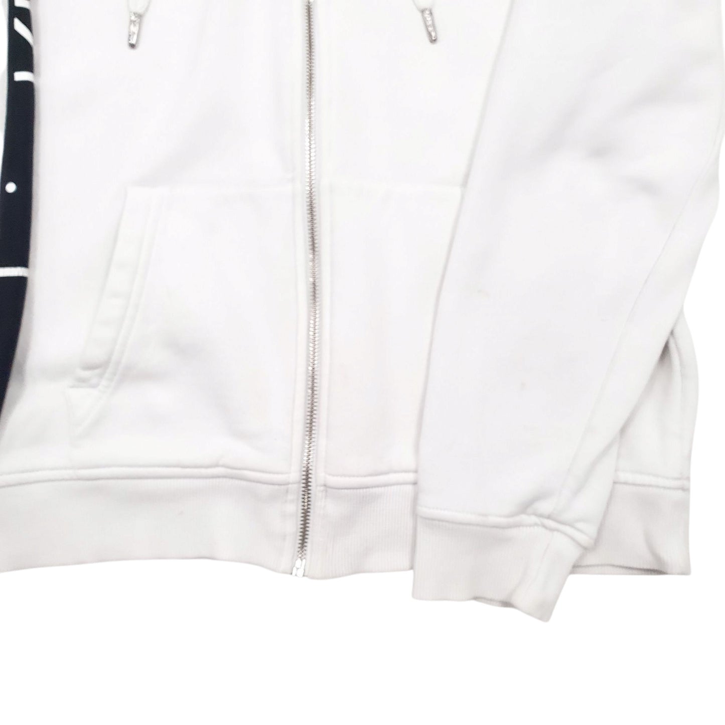 Mens White Calvin Klien  Full Zip Jumper