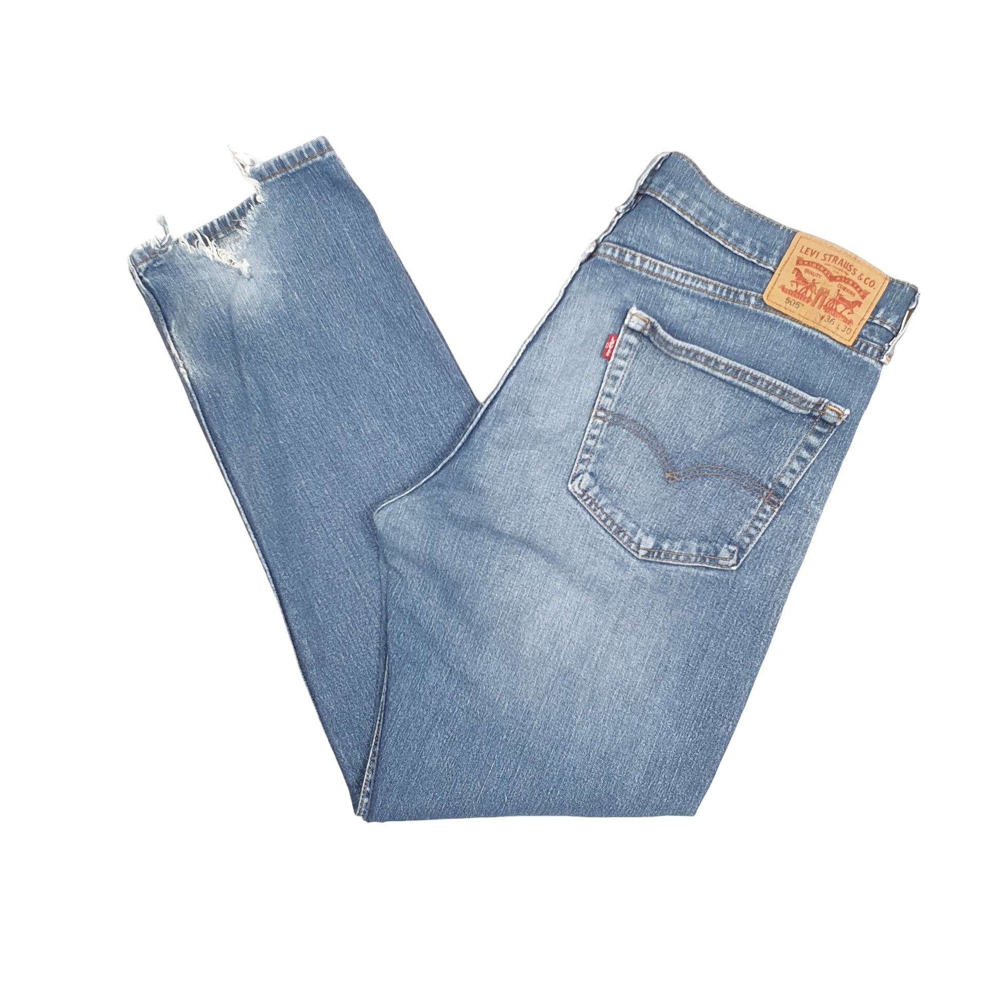 Mens Blue Levis  505 JeansW36 L30