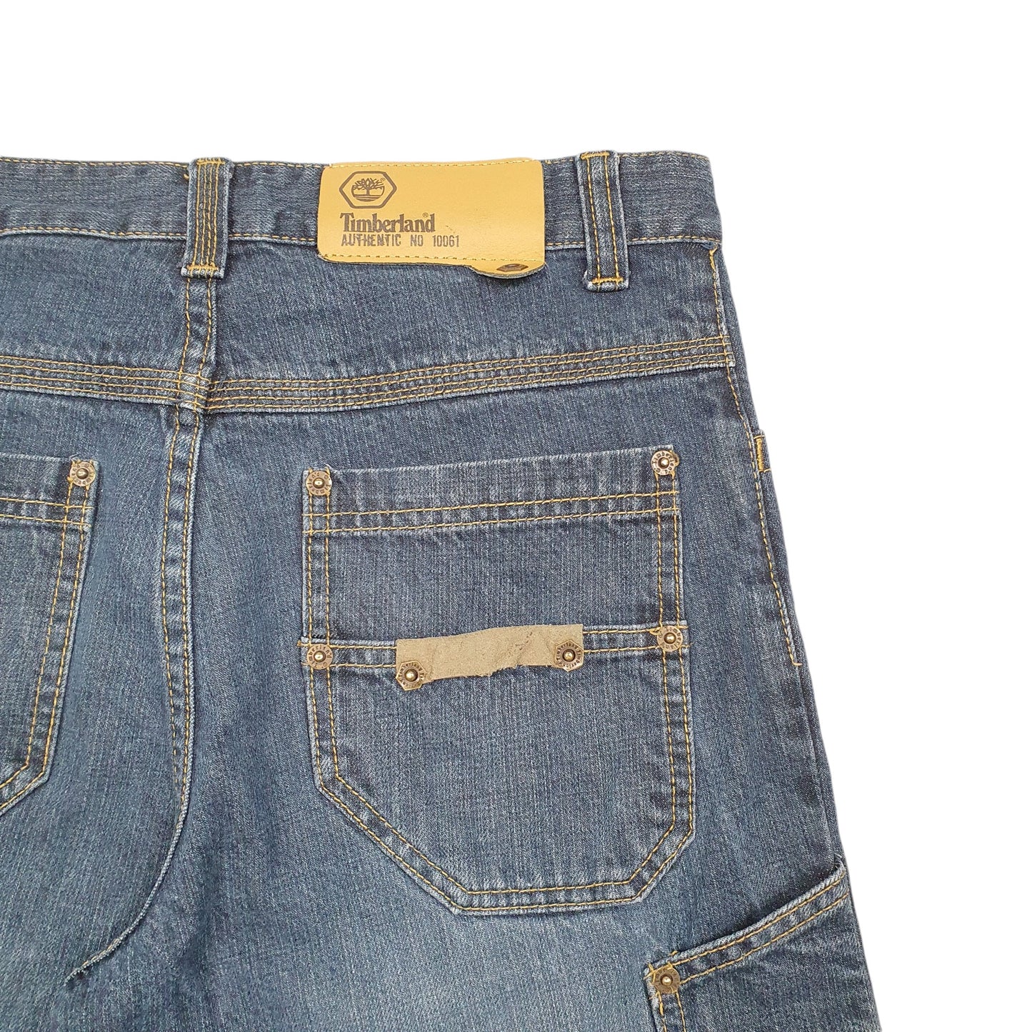 Mens Blue Timberland Jorts Jean Denim Shorts