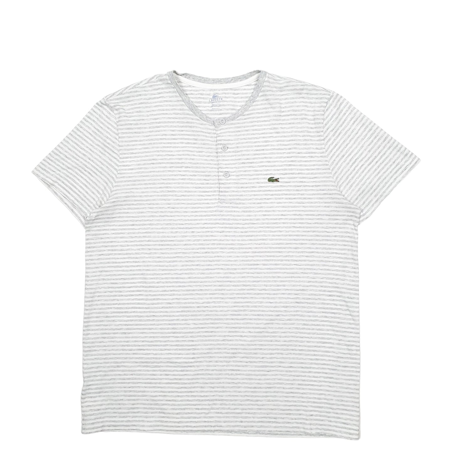 Mens White Lacoste  Short Sleeve T Shirt