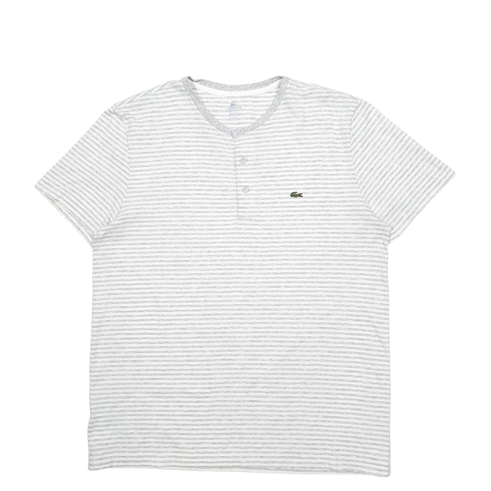Mens White Lacoste  Short Sleeve T Shirt