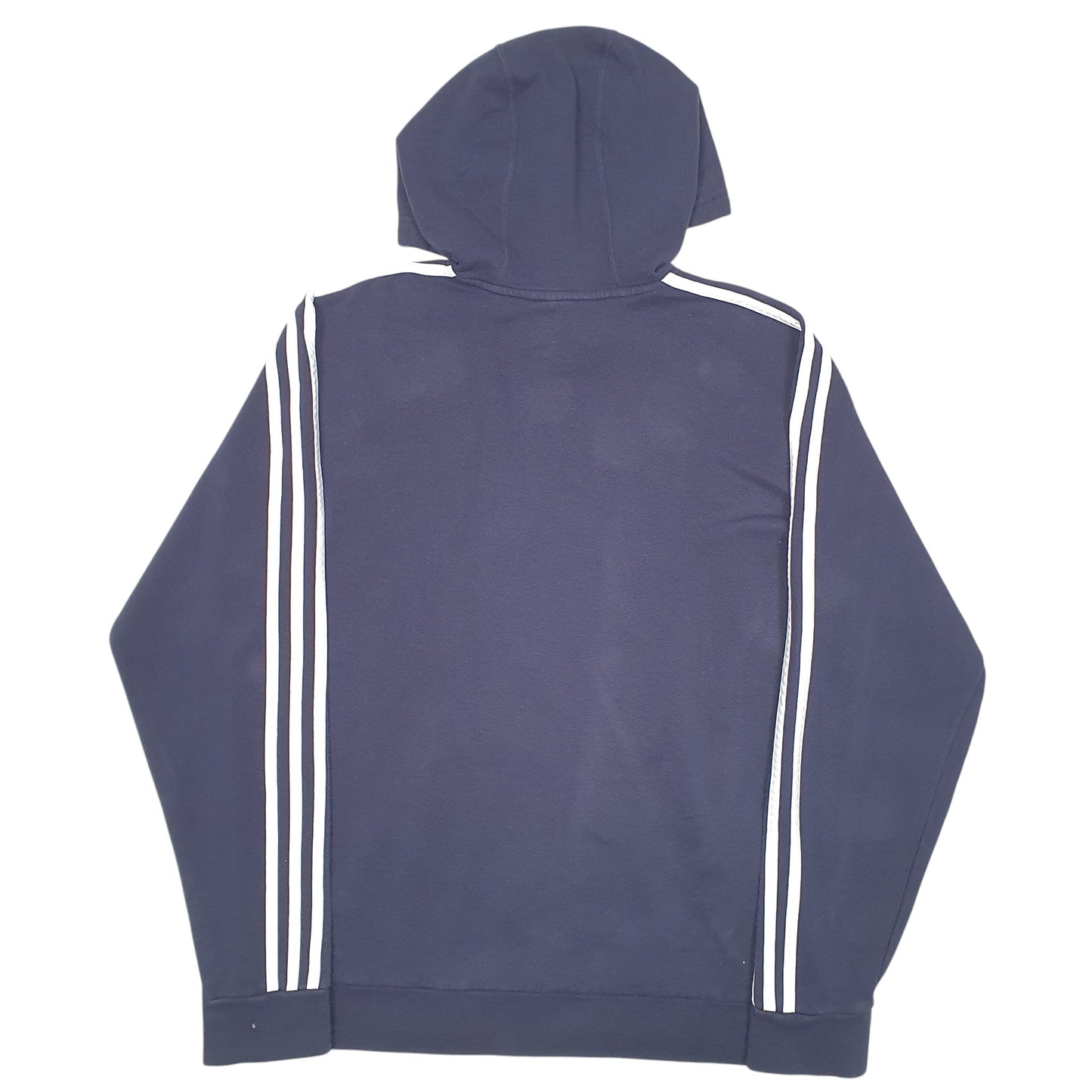 Mens Navy Adidas Spellout Hoodie Jumper