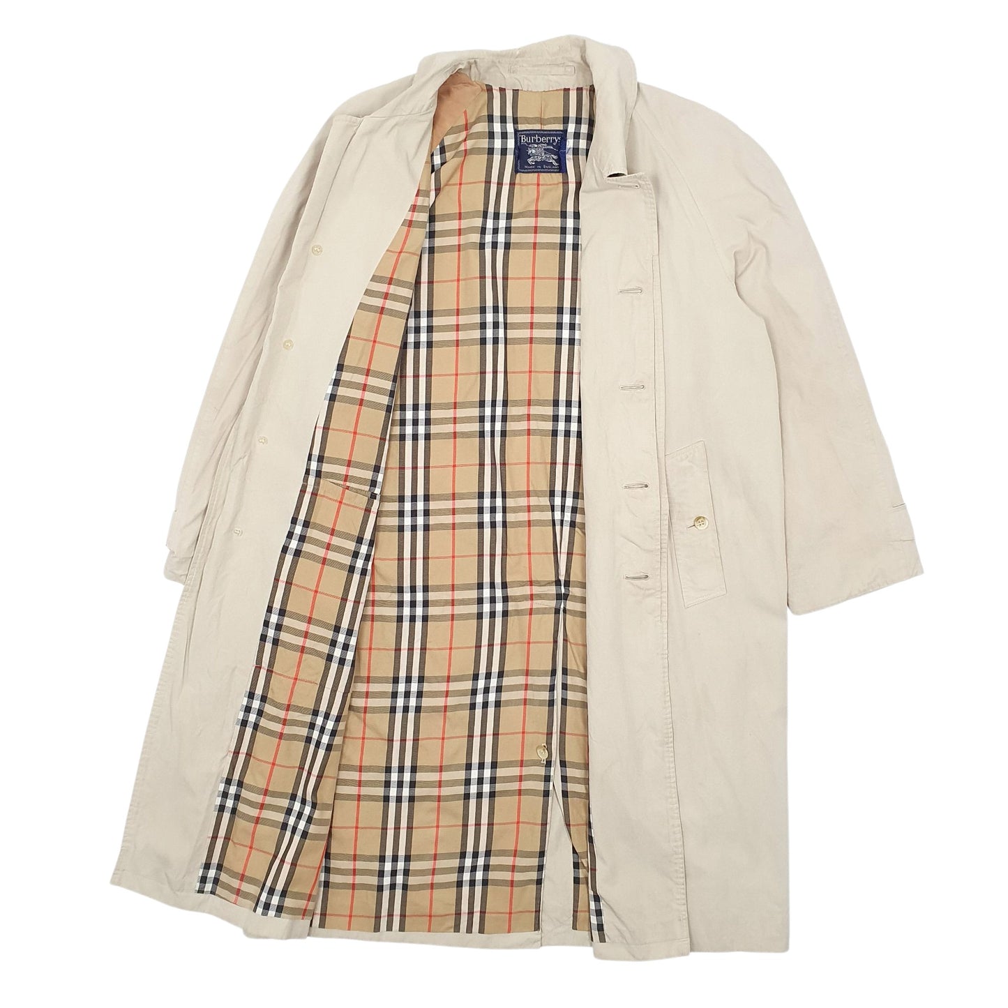 Womens Beige Burberry Longline  Coat
