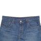 Mens Blue Levis Distressed Denim Shorts