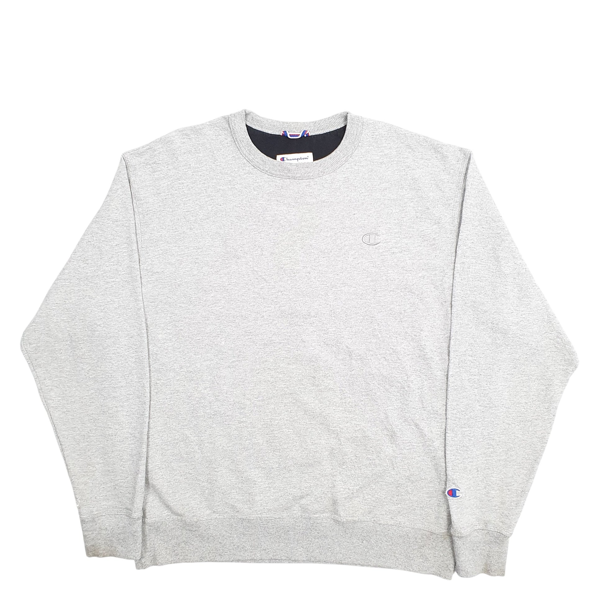 Mens Grey Champion  Crewneck Jumper