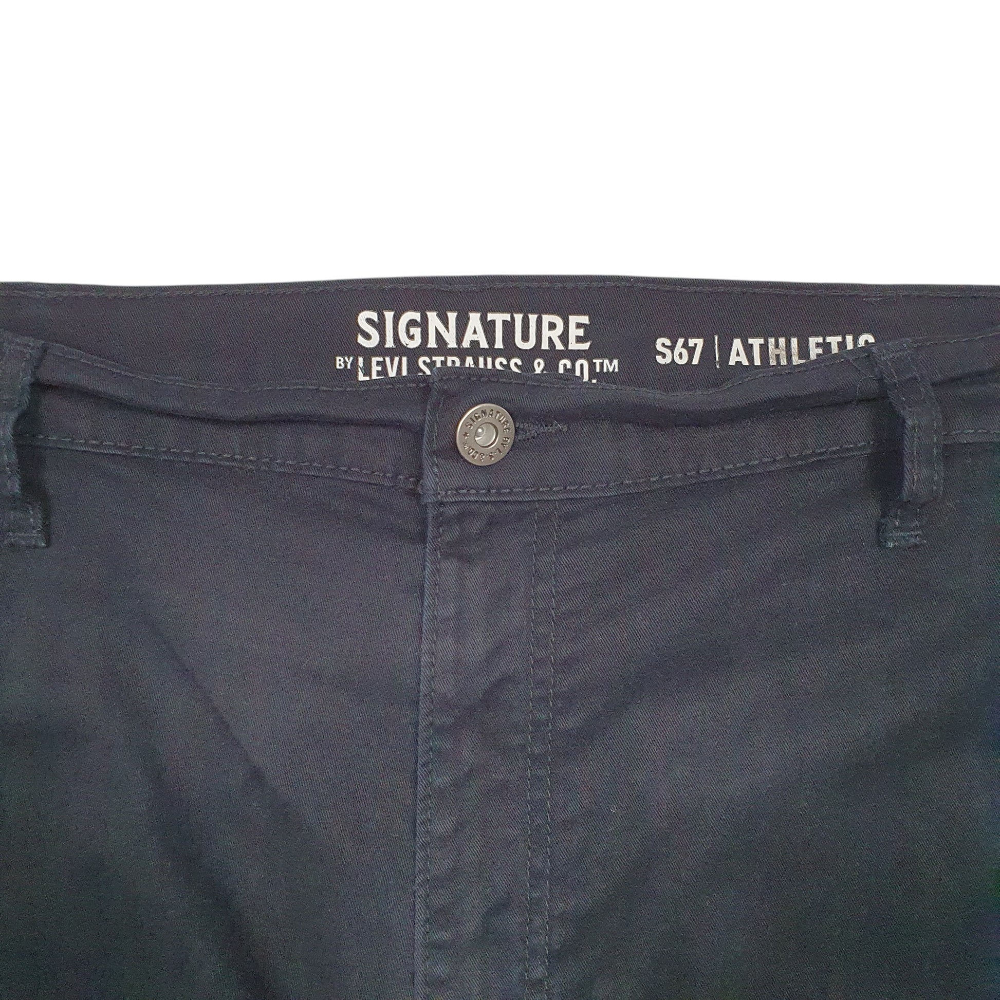 Mens Black Levis Signature S67 Athletic Stretch Chino Trousers