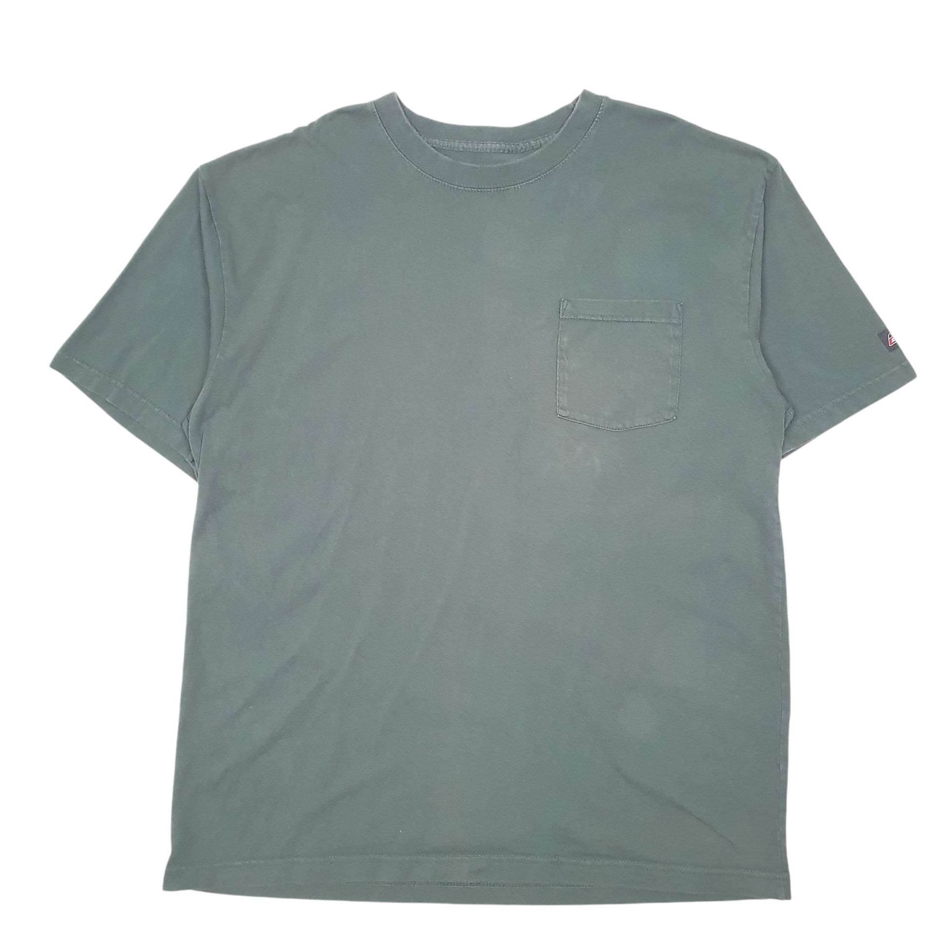 Mens Green Dickies Pocket Workwear Short Sleeve T Shirt