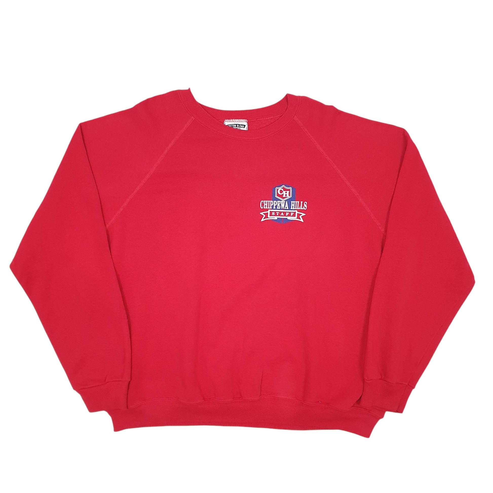 Mens Red Lee Vintage Made In USA Crewneck Jumper