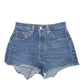 Womens Blue Levis 501 Jorts Denim Shorts