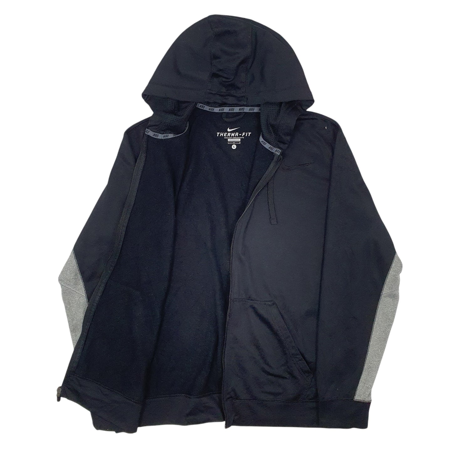 Mens Black Nike Therma-Fit Full Zip Jumper