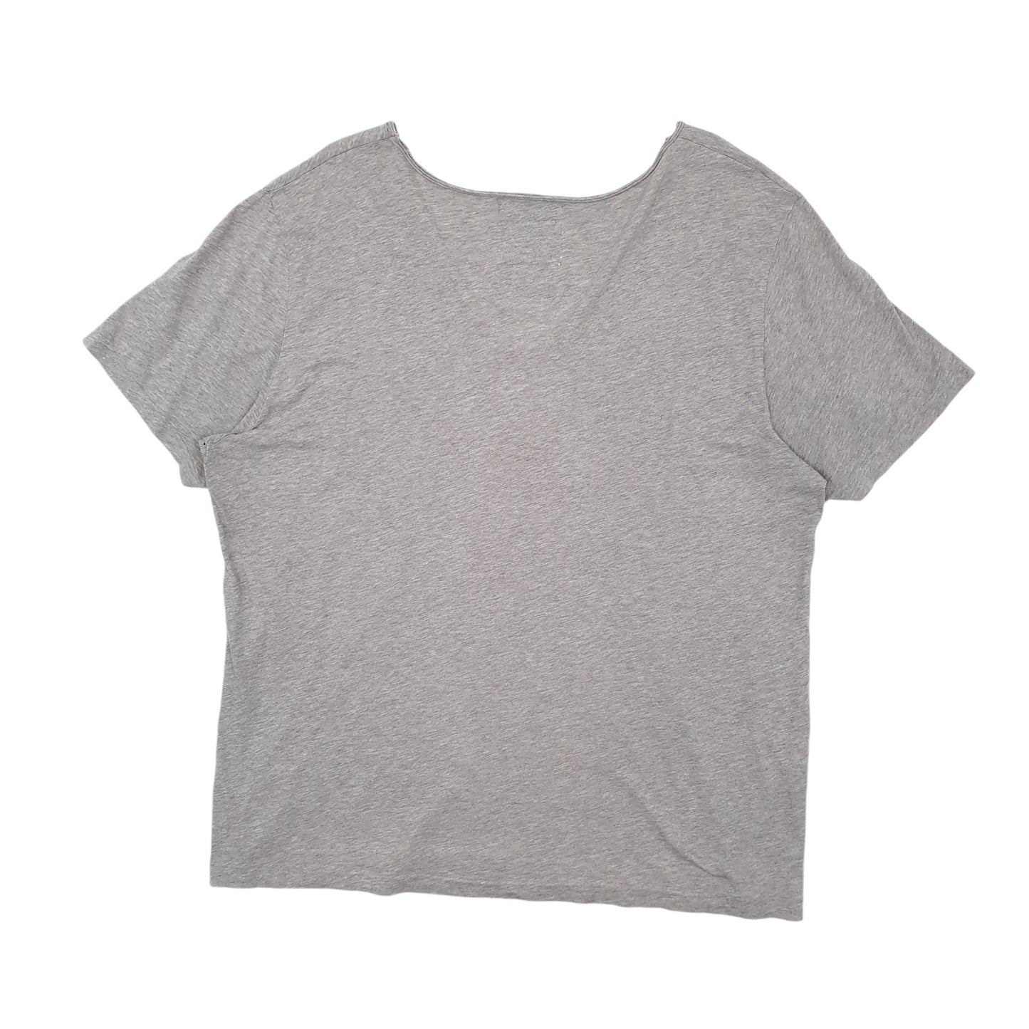 Mens Grey All Saints V Neck Short Sleeve T Shirt