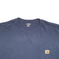 Mens Navy Carhartt  Long Sleeve T Shirt
