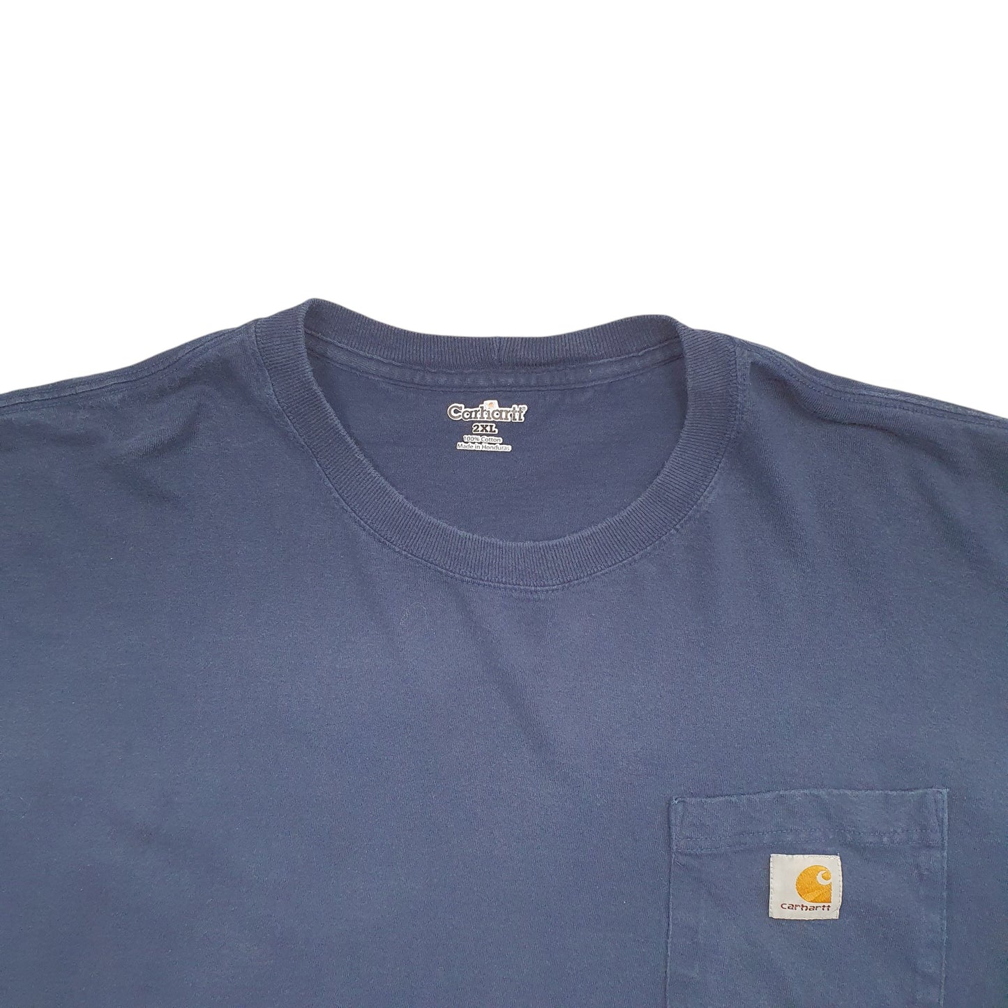 Mens Navy Carhartt  Long Sleeve T Shirt