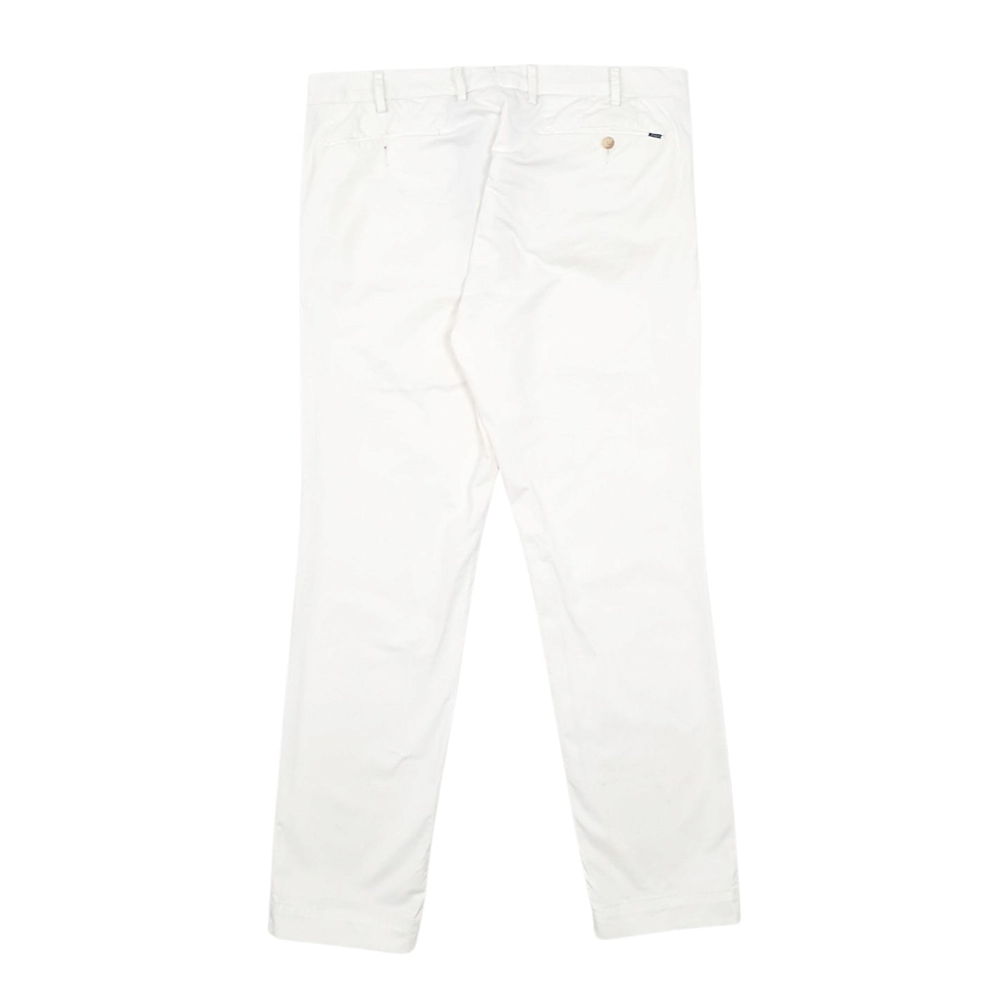 Mens White Polo Ralph Lauren Stretch Slim Fit Chino Trousers