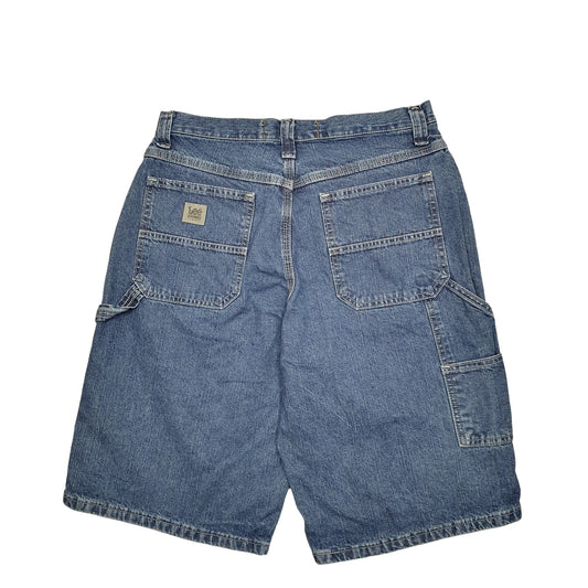 Mens Blue Lee Dungarees Carpenter Shorts