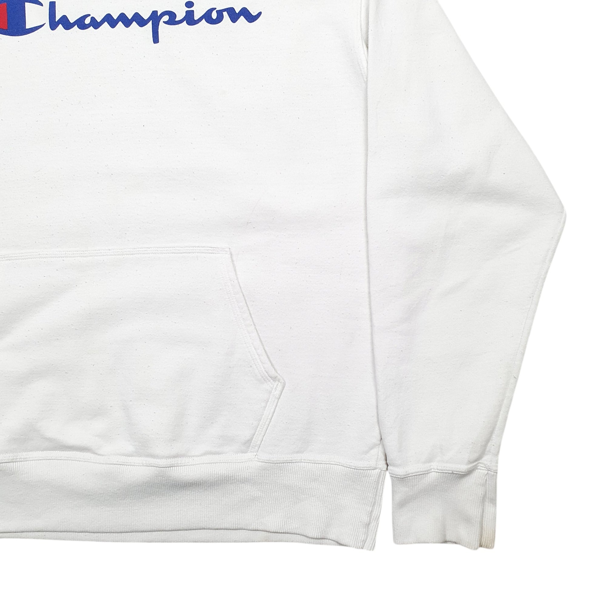 Mens White Champion  Hoodie Jumper