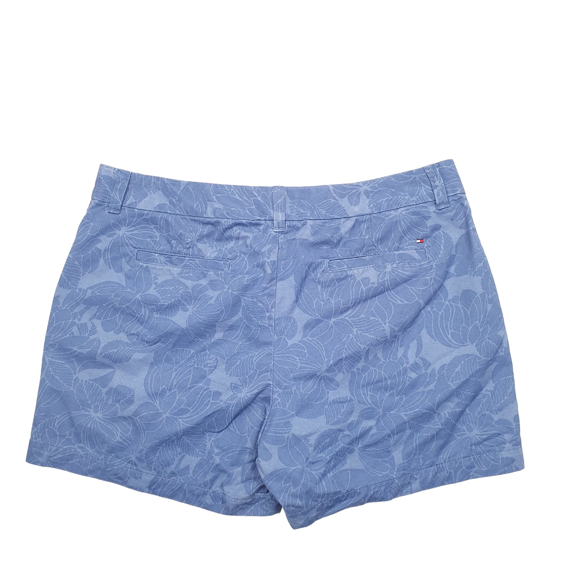 Womens Blue Tommy Hilfiger Pattern Chino Shorts