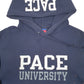 Womens Navy Champion USA College Hoodie Jumper