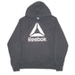 Mens Black Reebok Spellout Hoodie Jumper