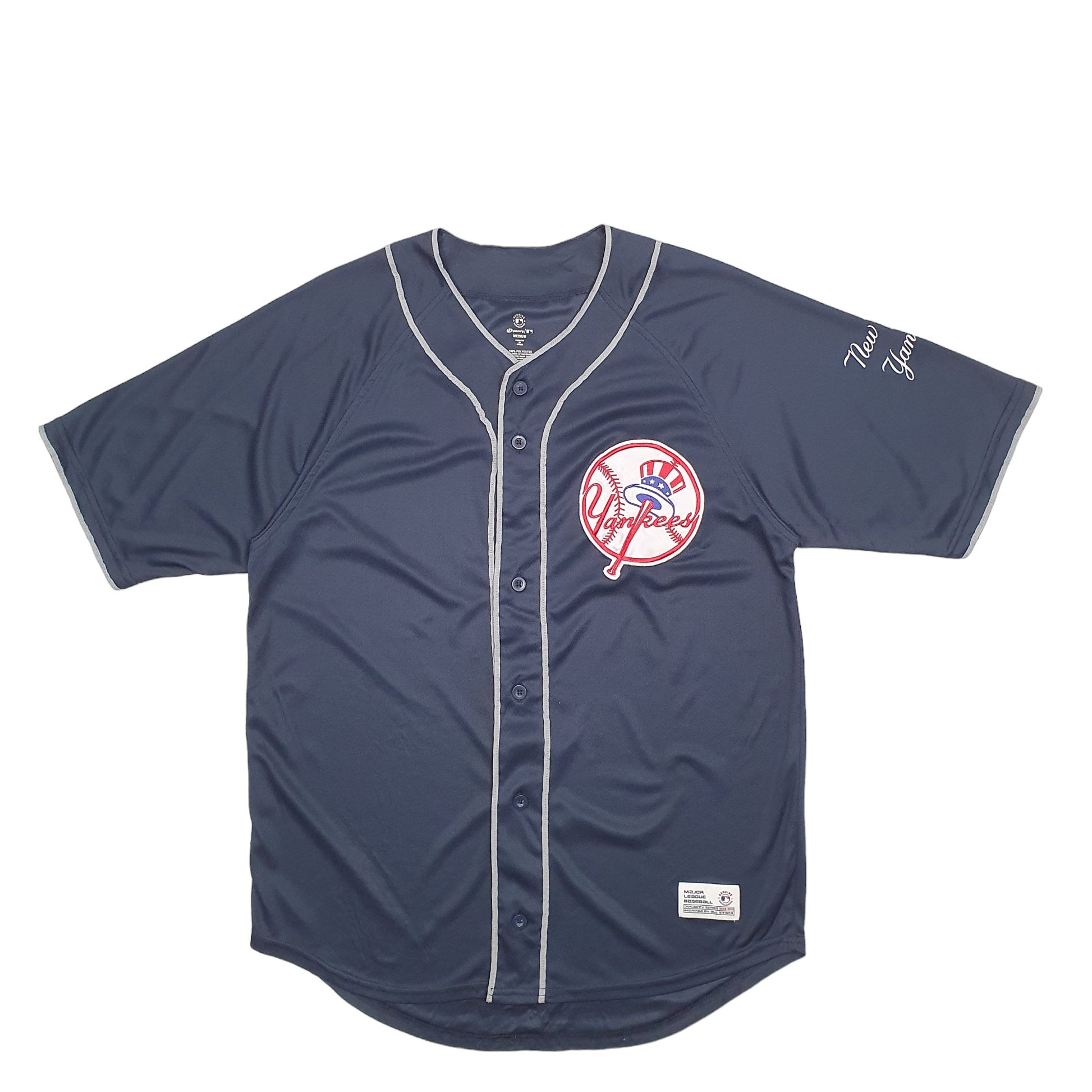 Mens Navy MLB MLB Baseball Jersey New York Yankees Short Sleeve T Shirt