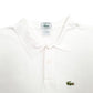Mens White Lacoste Izod Vintage 90's Made In USA Short Sleeve Polo Shirt