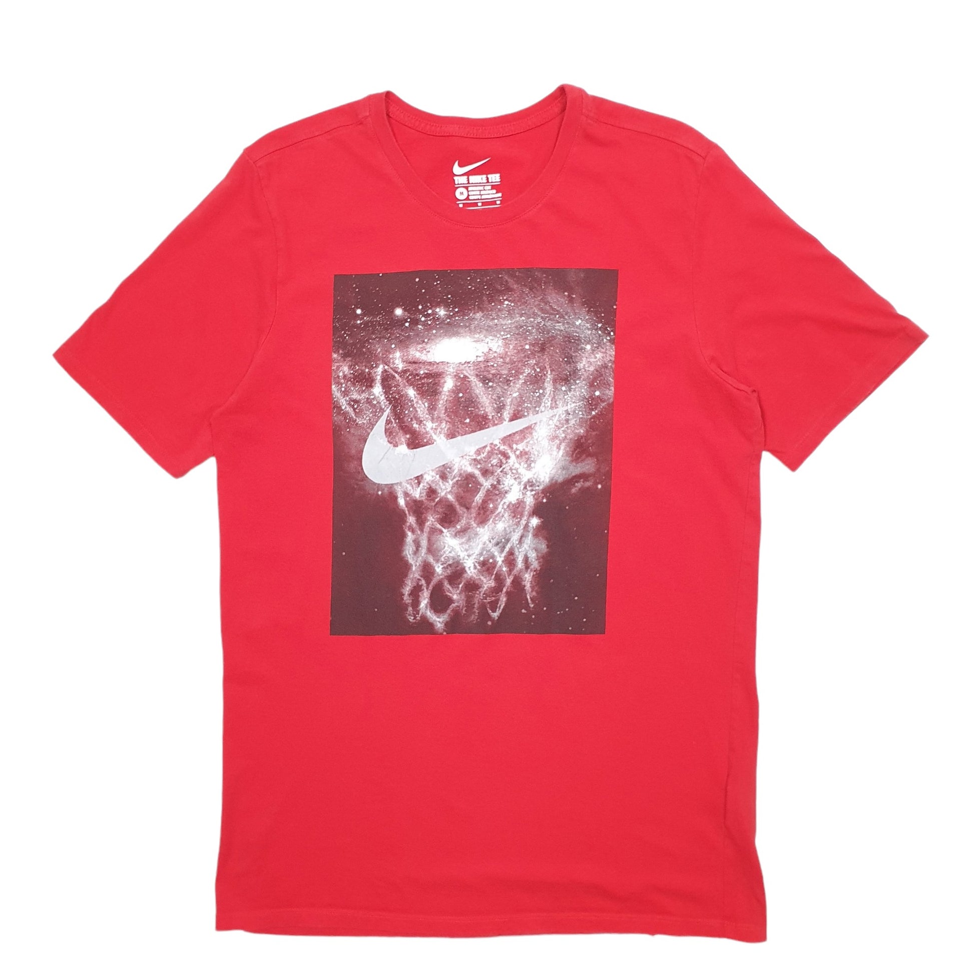 Mens Red Nike Basketball Short Sleeve T Shirt