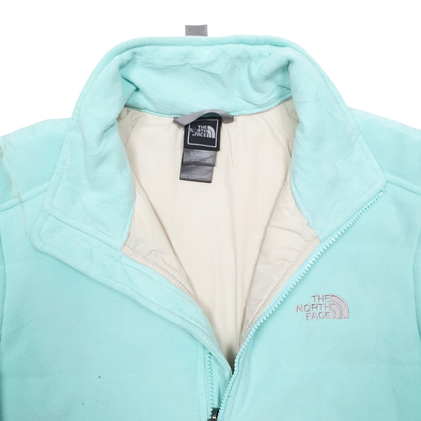 Womens Green The North Face Polartec Full Zip Jumper