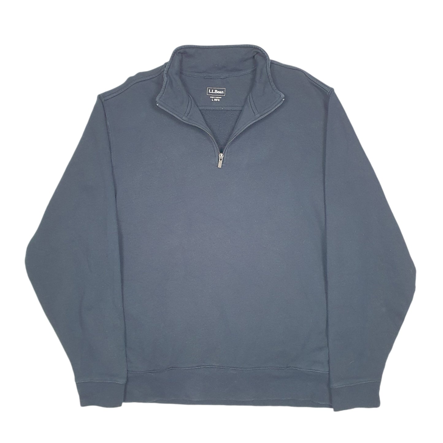 Mens Navy L.L.Bean  Quarter Zip Jumper