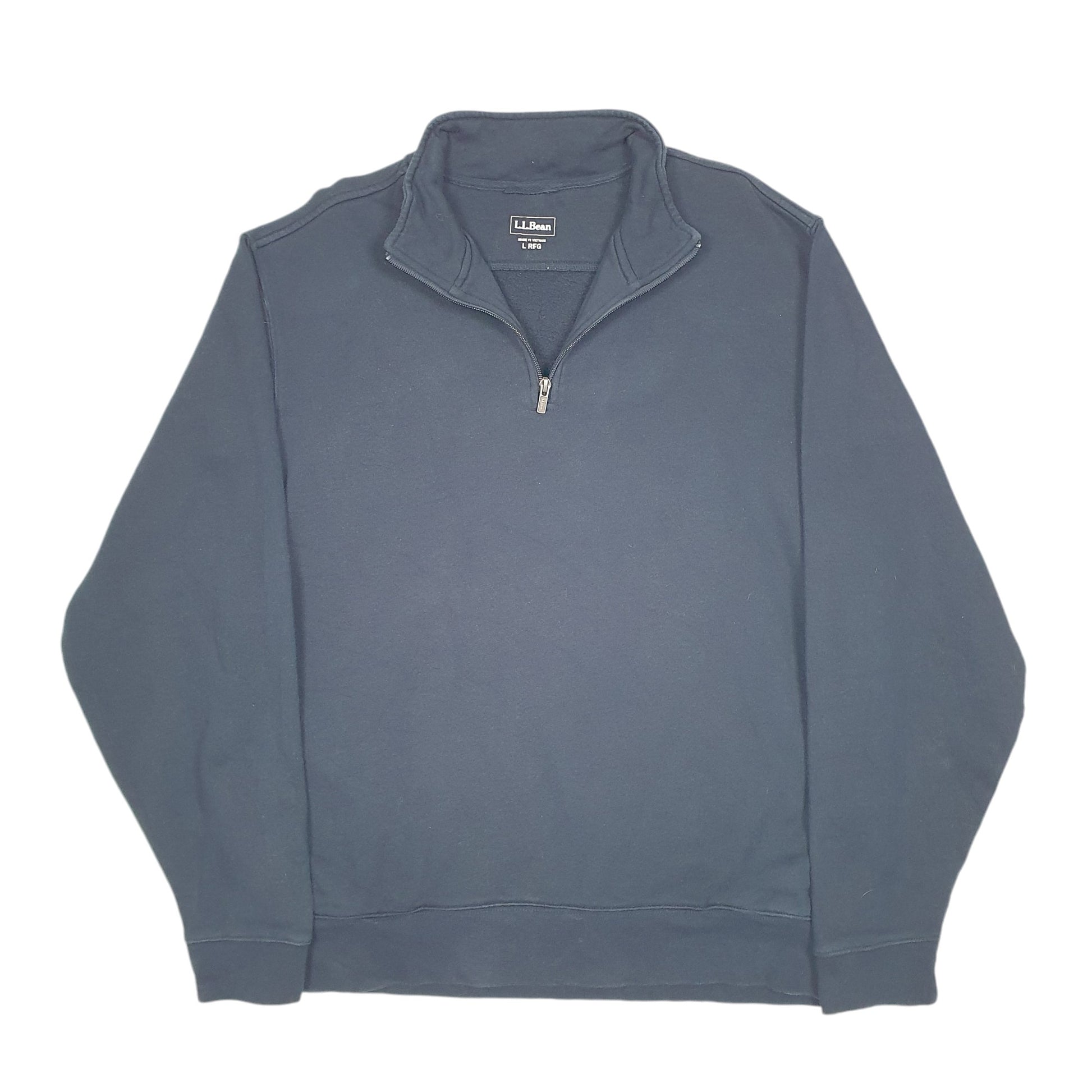 Mens Navy L.L.Bean  Quarter Zip Jumper
