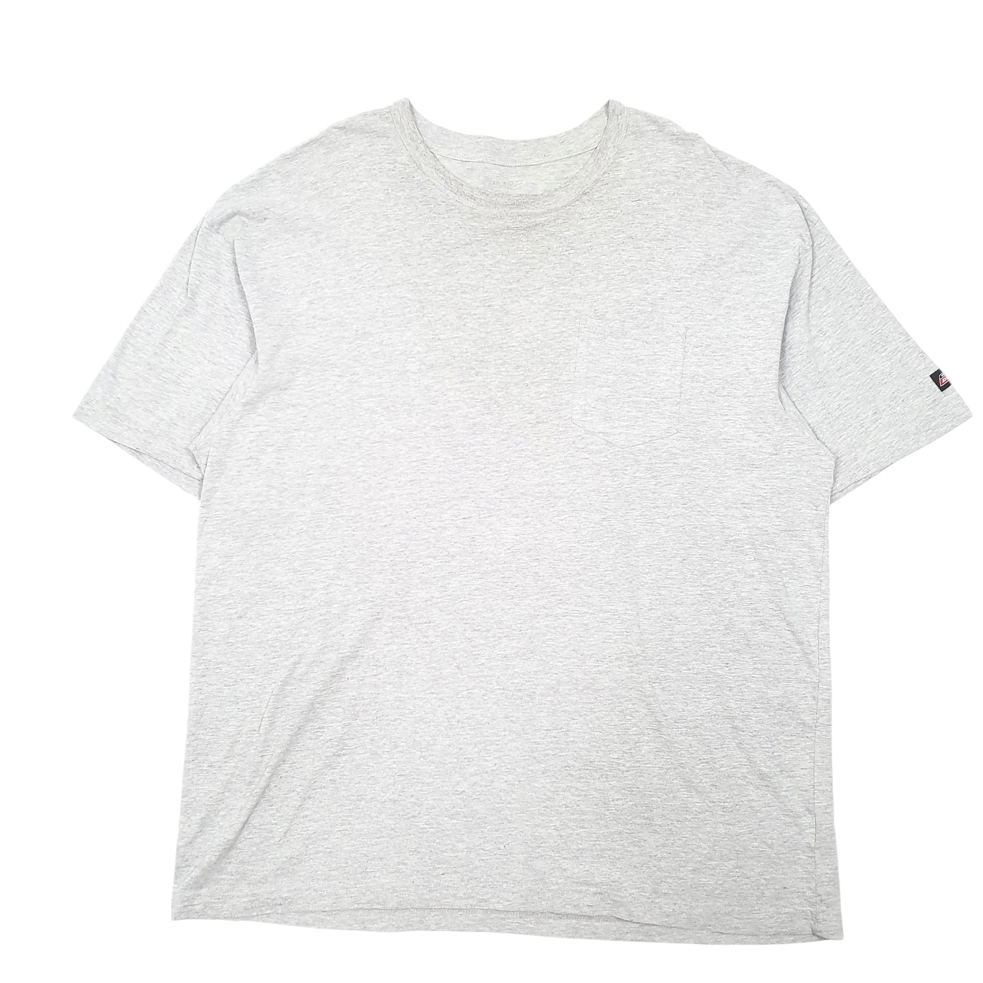 Mens Grey Dickies Pocket Workwear Short Sleeve T Shirt