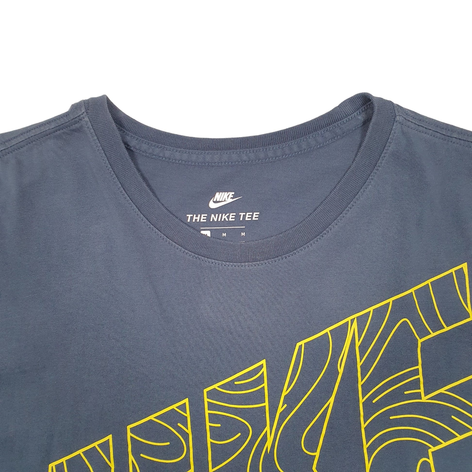 Mens Grey Nike Spellout Short Sleeve T Shirt