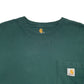 Mens Green Carhartt  Short Sleeve T Shirt