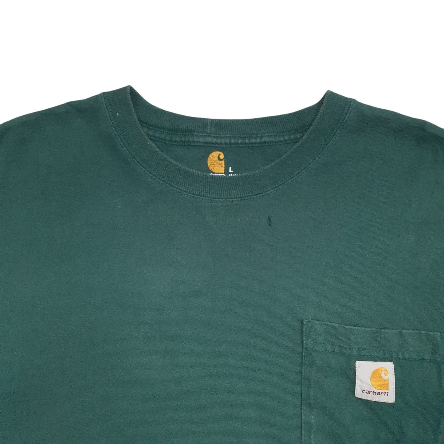 Mens Green Carhartt  Short Sleeve T Shirt
