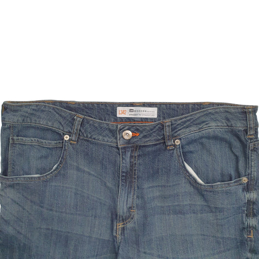 Mens Navy Lee Modern Series Straight JeansW38 L32