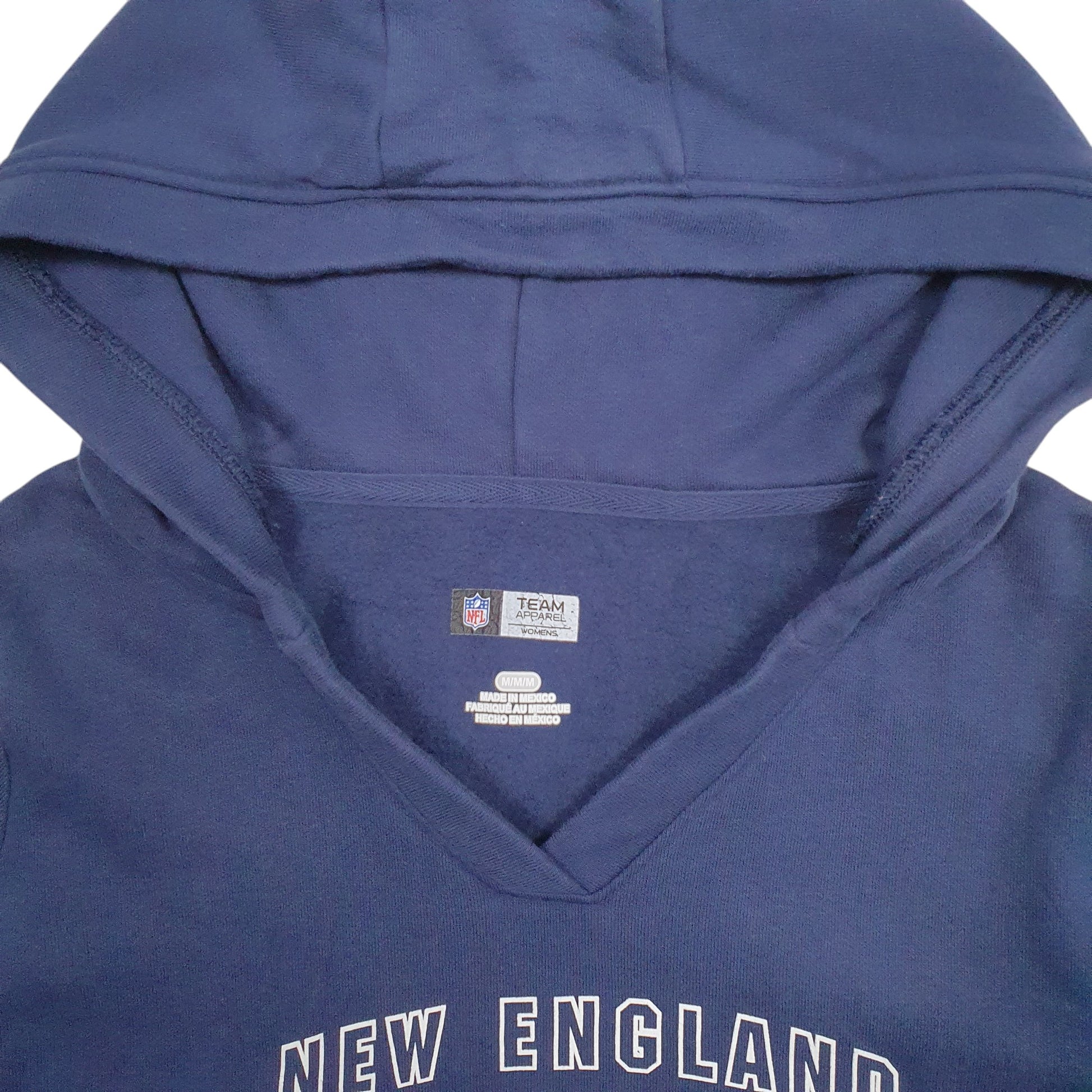 Womens Navy NFL New England Patriots Football Hoodie Jumper