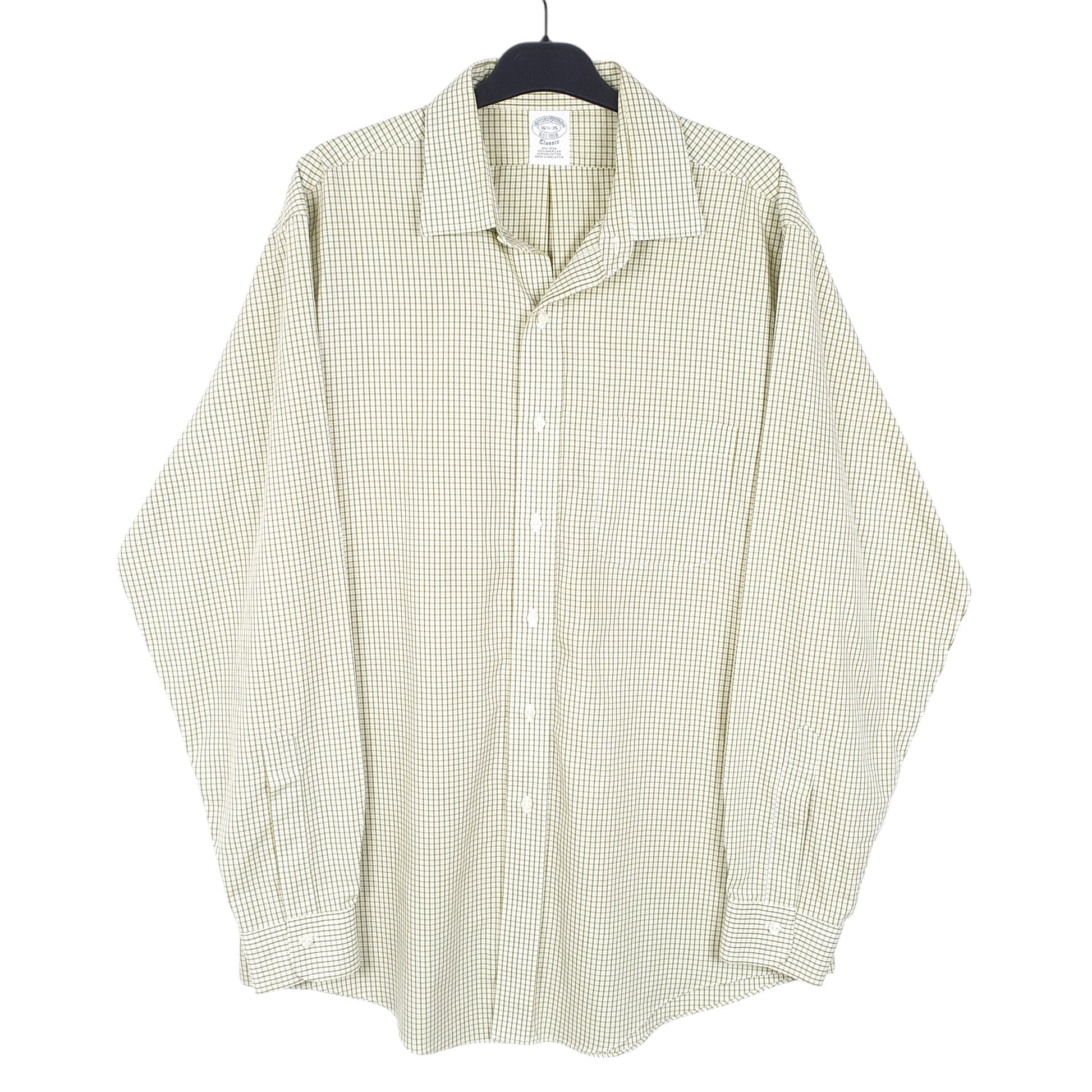 Mens Green Brooks Brothers  Long Sleeve Shirt