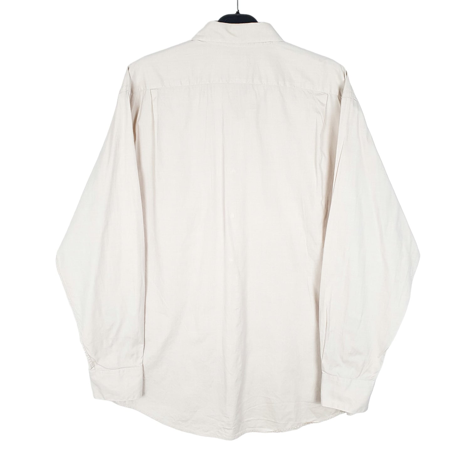 Mens Cream Lacoste  Long Sleeve Shirt