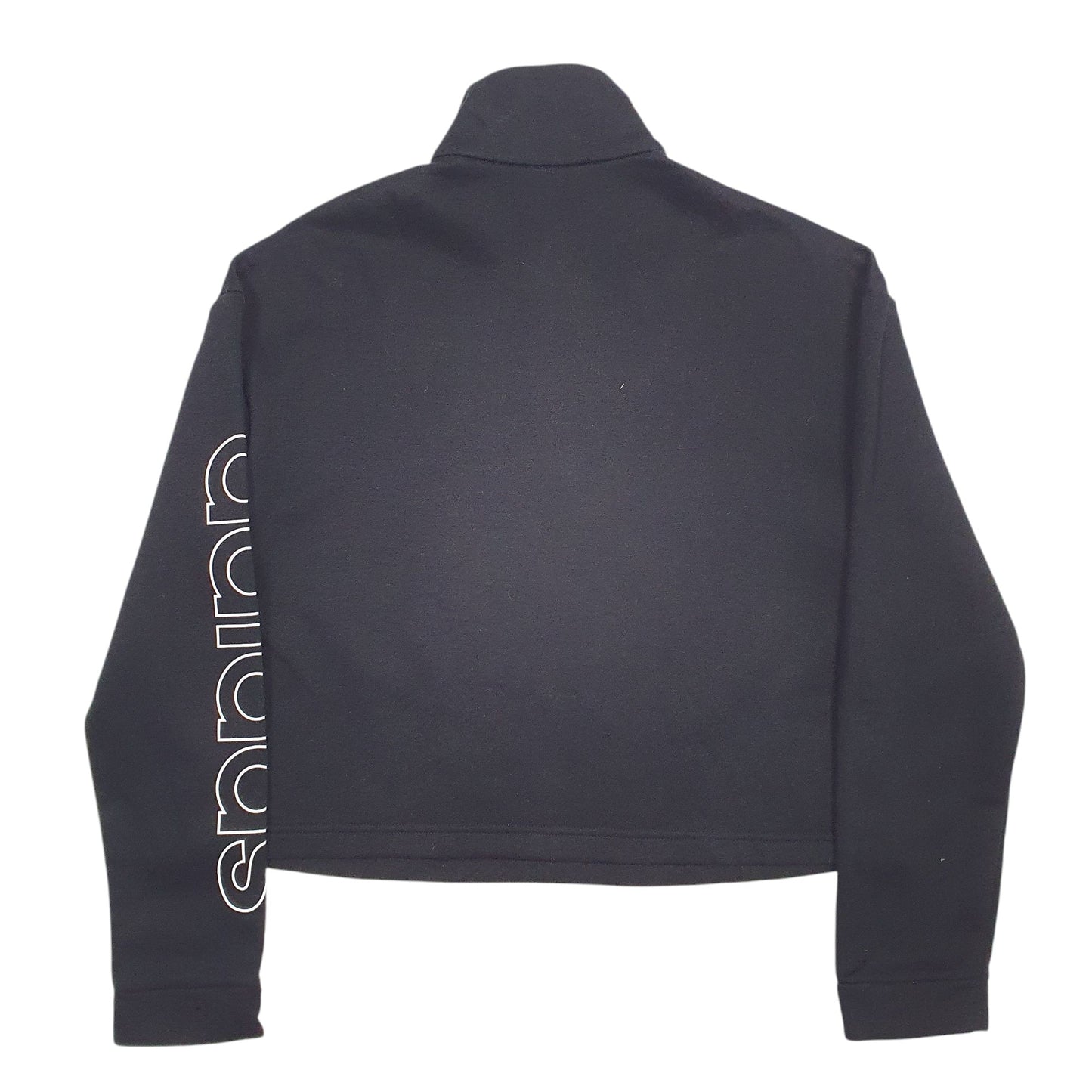 Womens Black Adidas  Quarter Zip Jumper