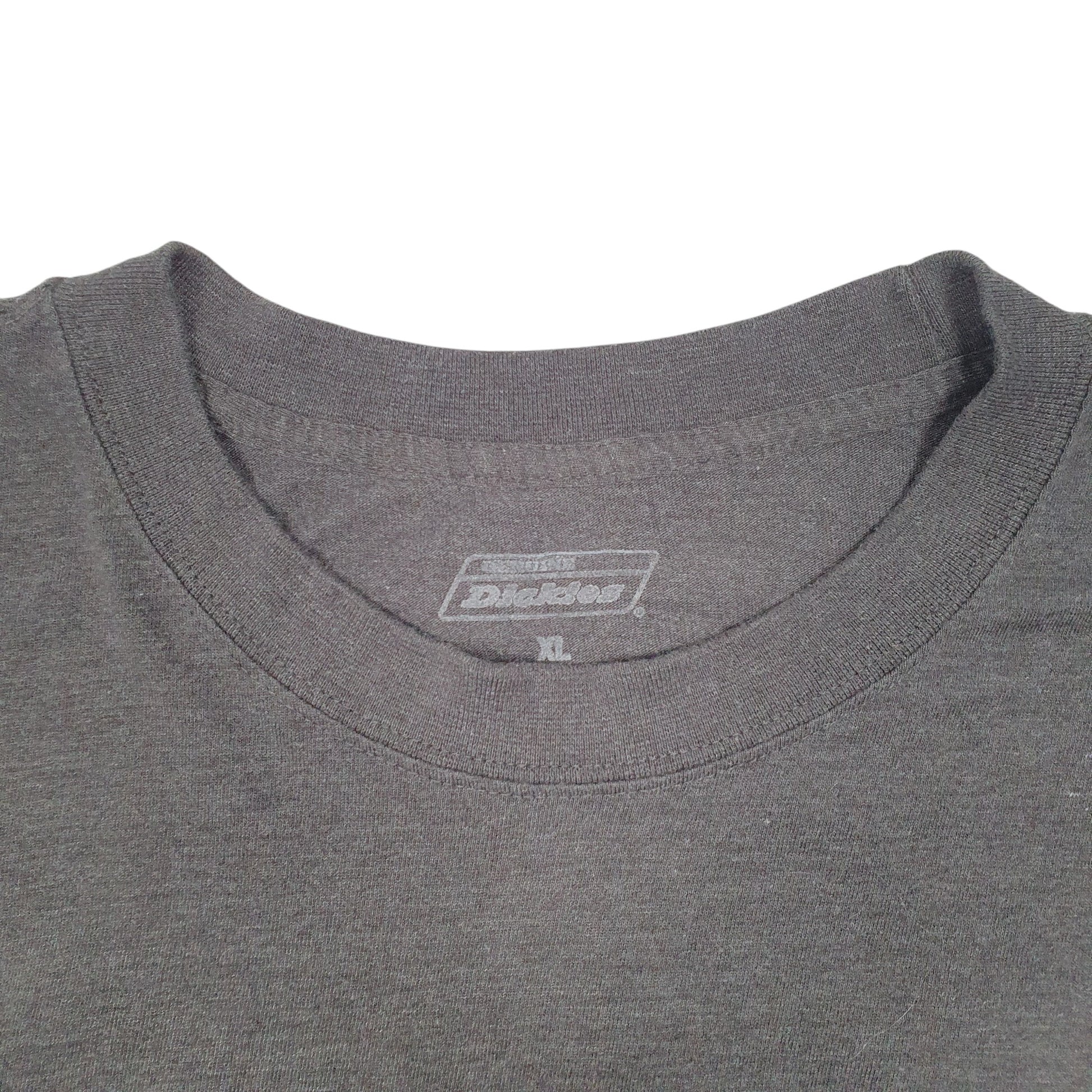 Mens Grey Dickies Pocket Workwear Short Sleeve T Shirt