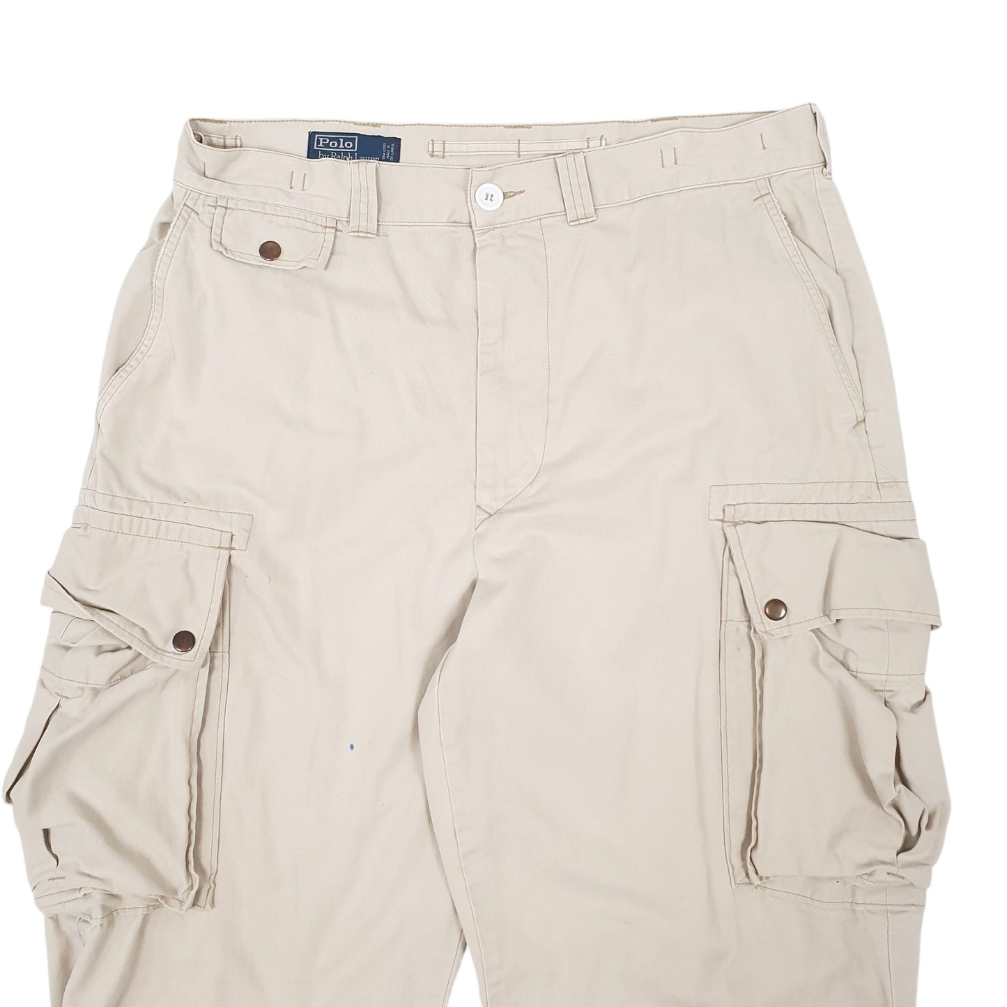 Mens Cream Polo Ralph Lauren Chinos Cargo Trousers