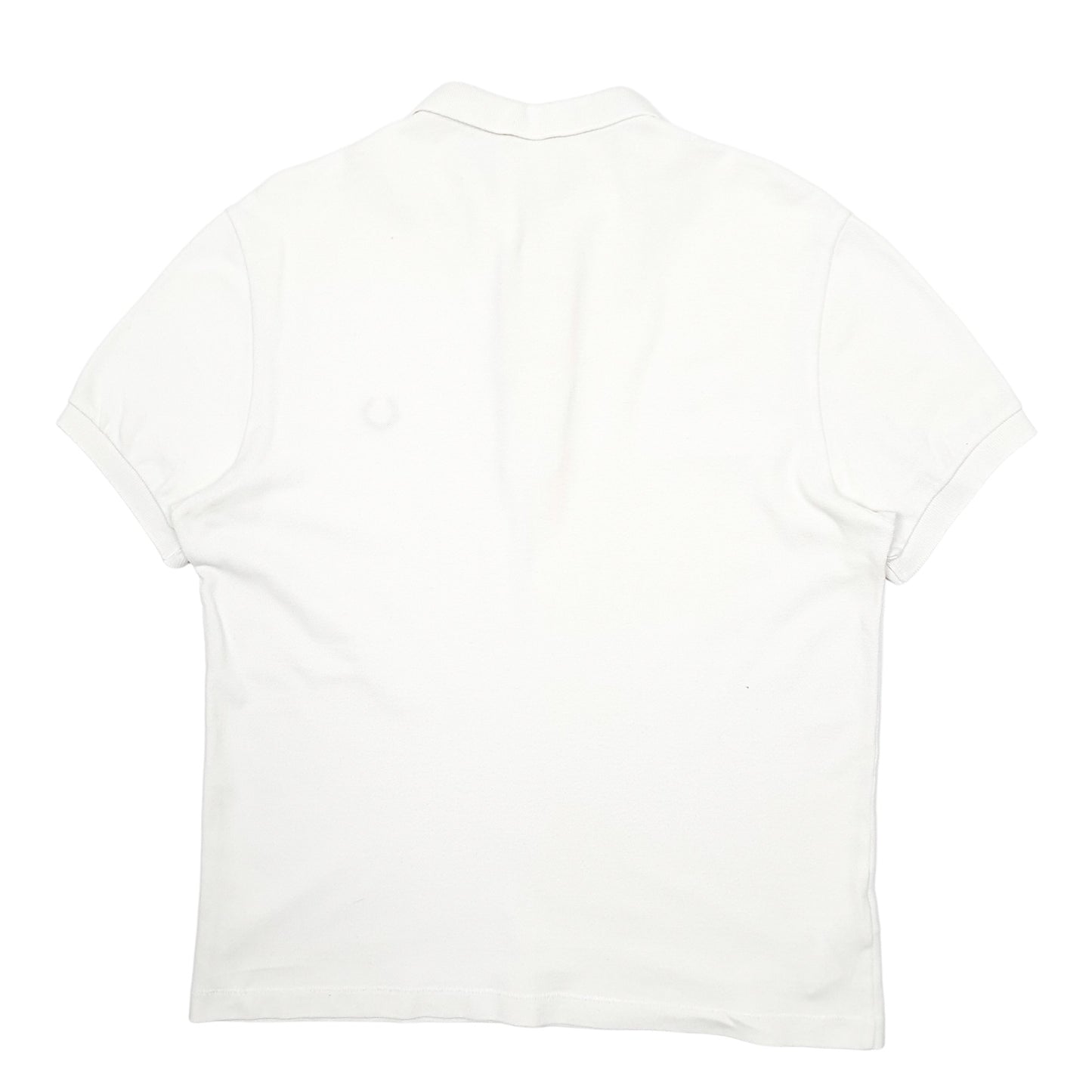 Mens White Fred Perry  Short Sleeve Polo Shirt